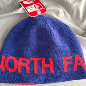 The North Face reversible beanie